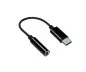 Preview: USB-C Adapter for 3,5mm Audio jack, 0,13m, black